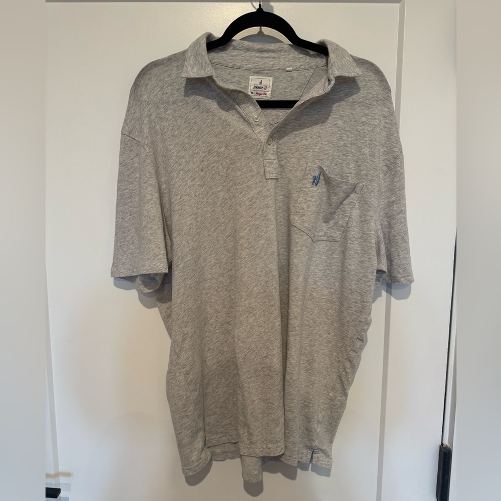 johnnie-O Heather Gray Polo Shirt
